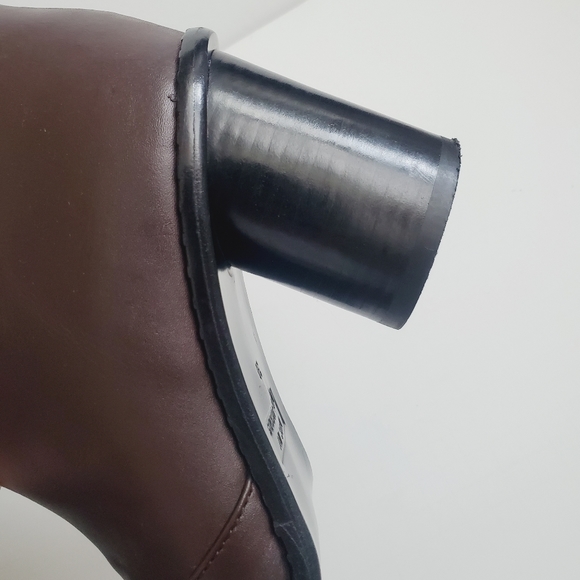 Marc by Marc Jacobs Brown Leather Knee Boots Round Block Heel 8 US / 38 EU - Picture 11 of 13